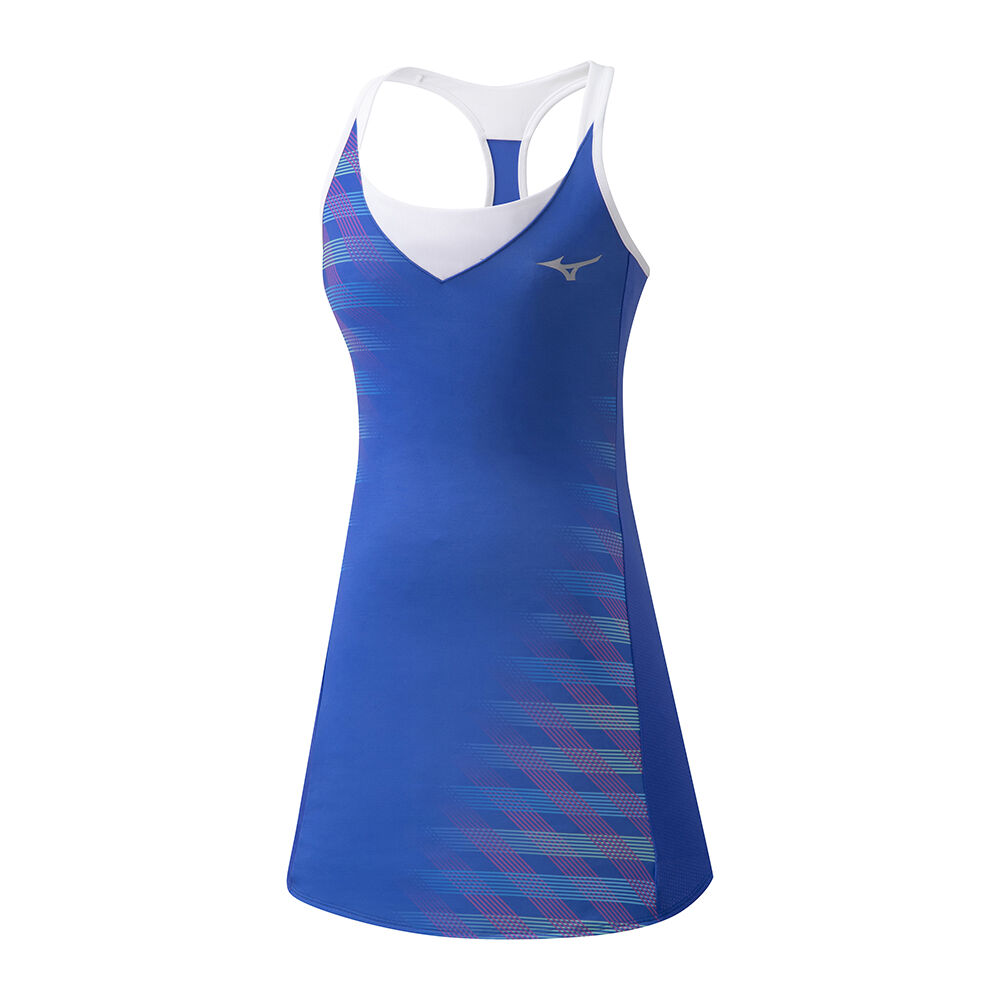 Mizuno Women's Printed Tennis Dress Blue (K2GH021529-YIC)